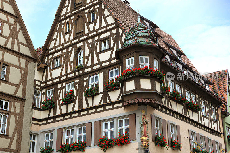 德国Rothenburg ob der Tauber历史建筑